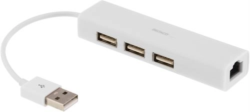 Deltaco USB2-LAN3 laptop dock/port replicator USB