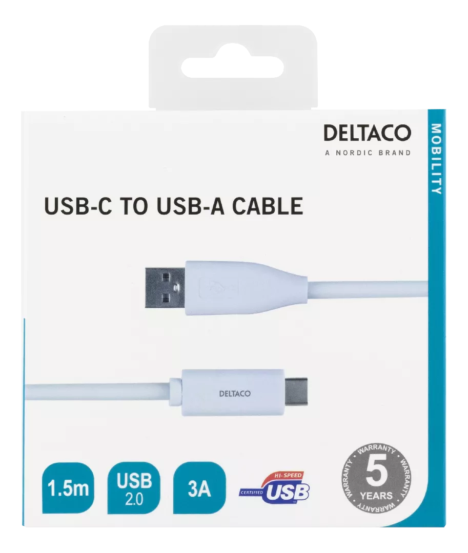 Deltaco USBC-1010M USB cable USB 2
