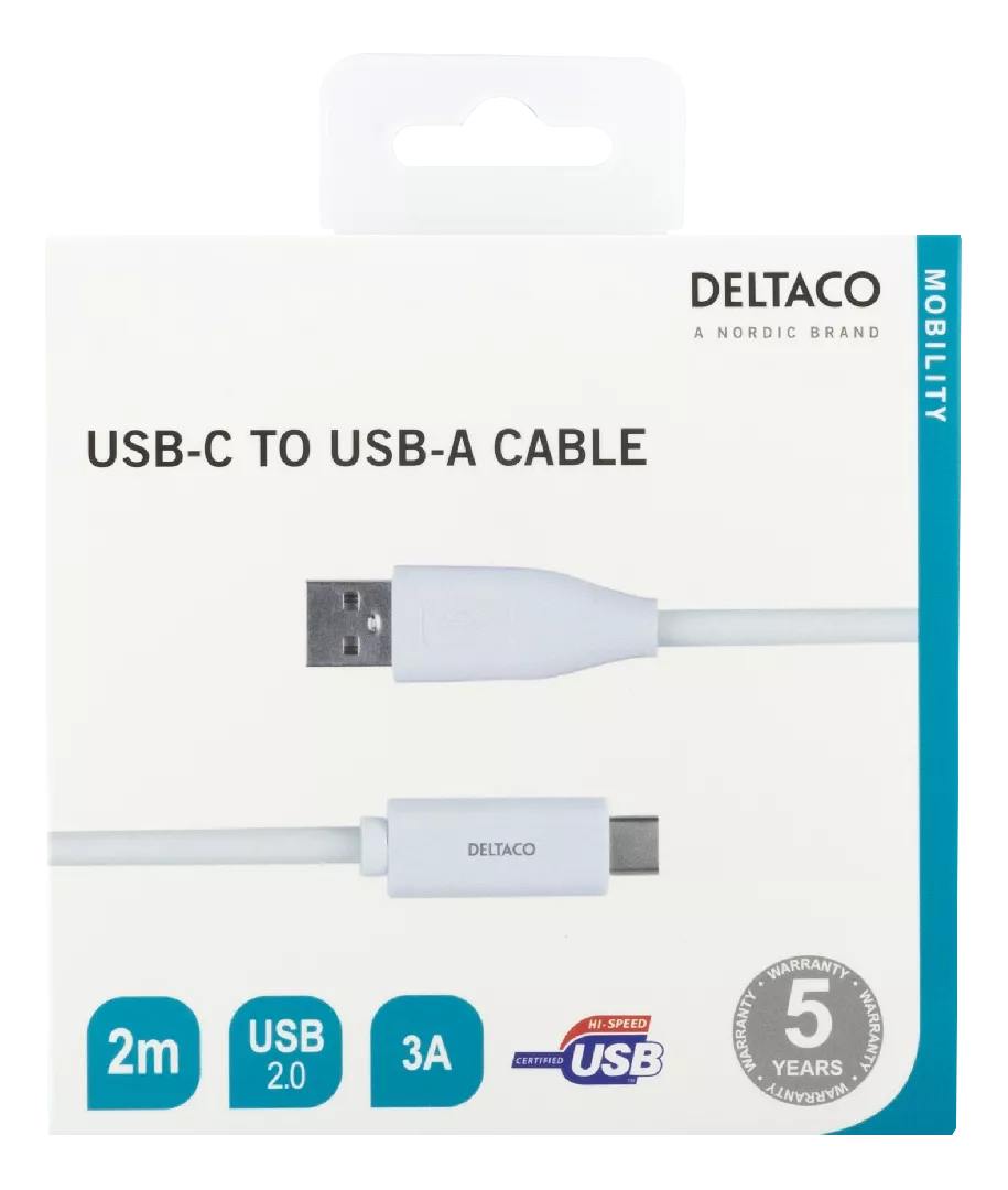 Deltaco USBC-1011M USB cable USB 2
