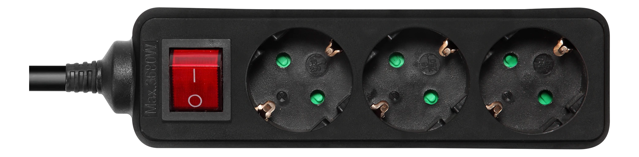 Earthed Longer DELTACO with power switch