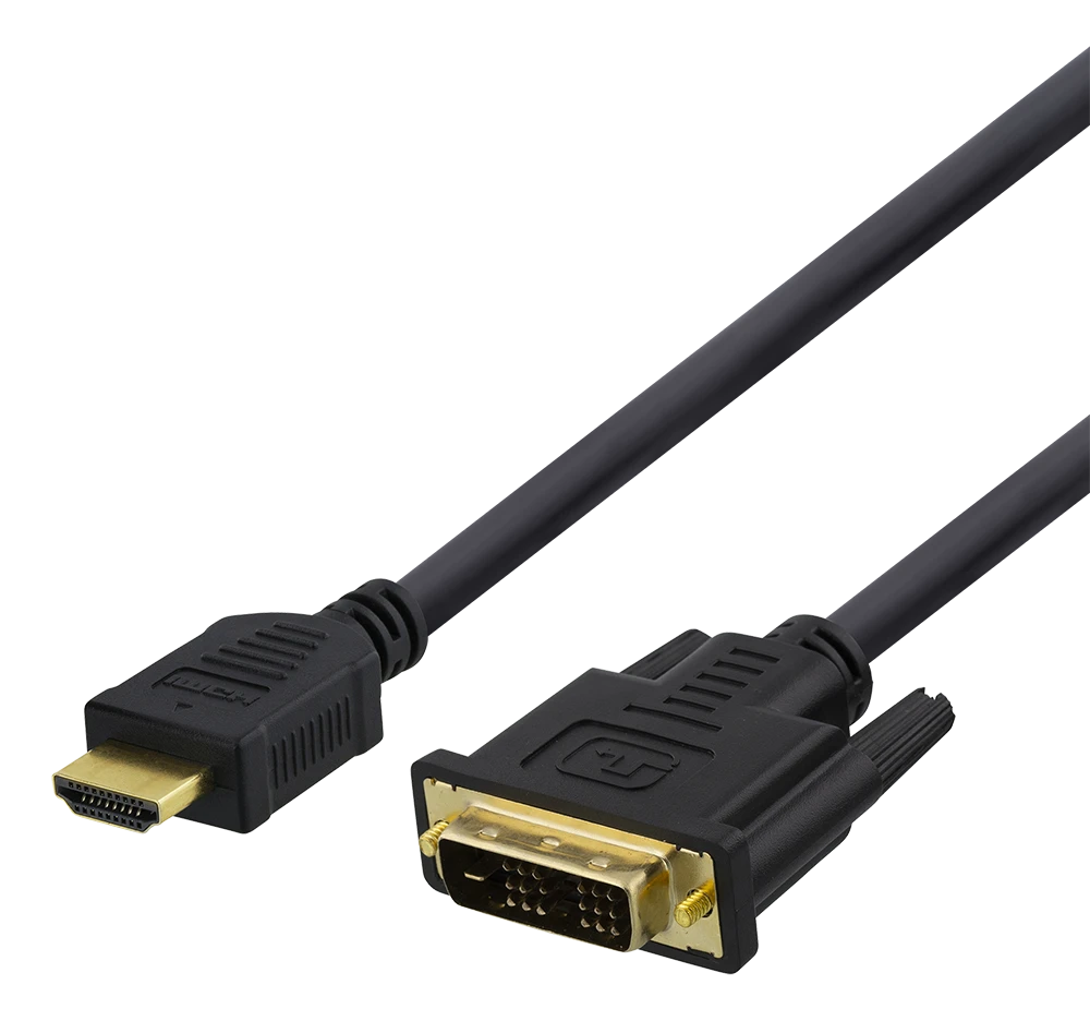 HDMI to DVI cable DELTACO 1080p