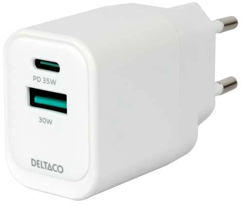 USB GaN wall charger DELTACO  1x