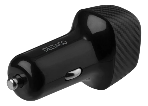 Deltaco car charger 36W 1x USB/1x