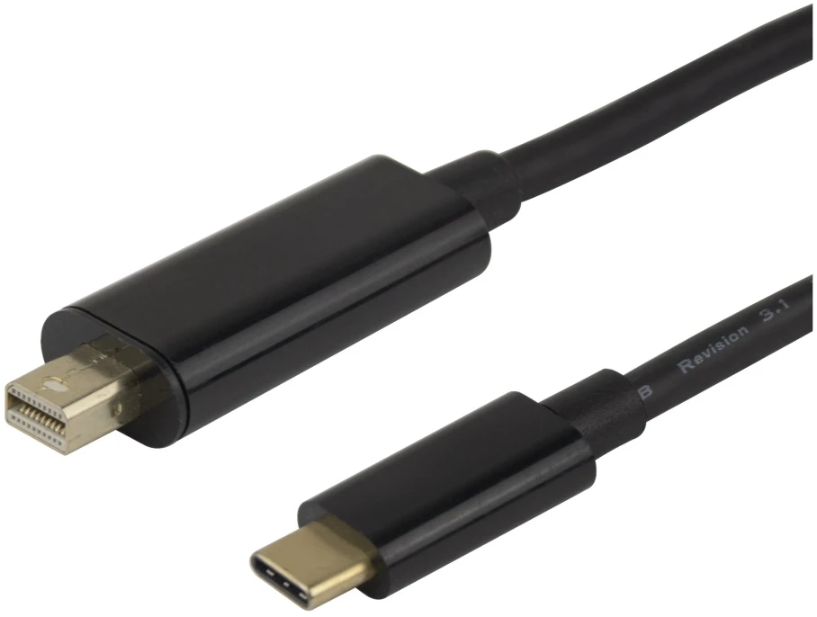 USB-C - miniDisplayPort cable DELTACO 4K