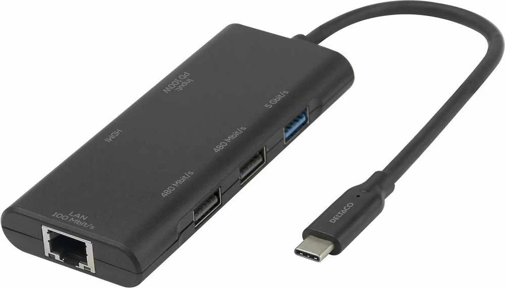 USB-C docking station DELTACO  one  1x