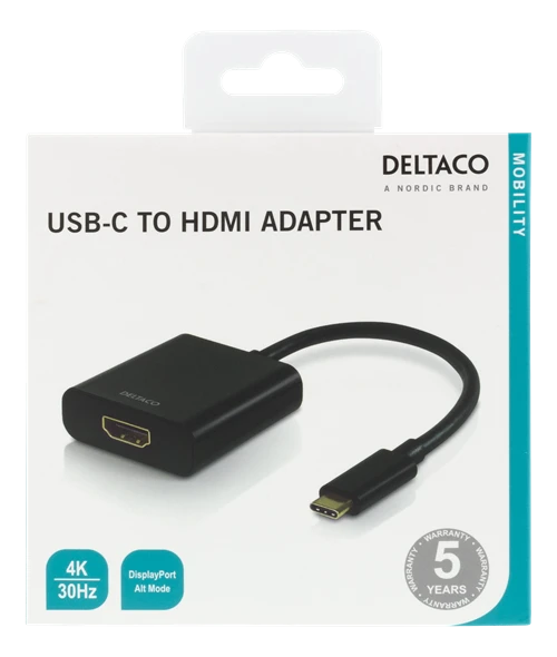 Adapter DELTACO USB-C to HDMI  4096x2160