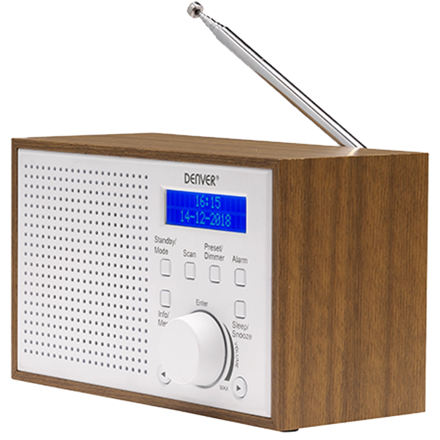 Denver DAB-46WHITE Internet Analog digital Brown