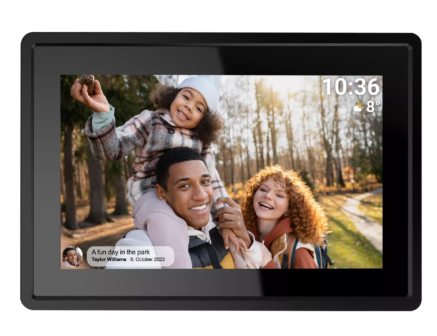 Denver PFF-725B digital photo frame Black