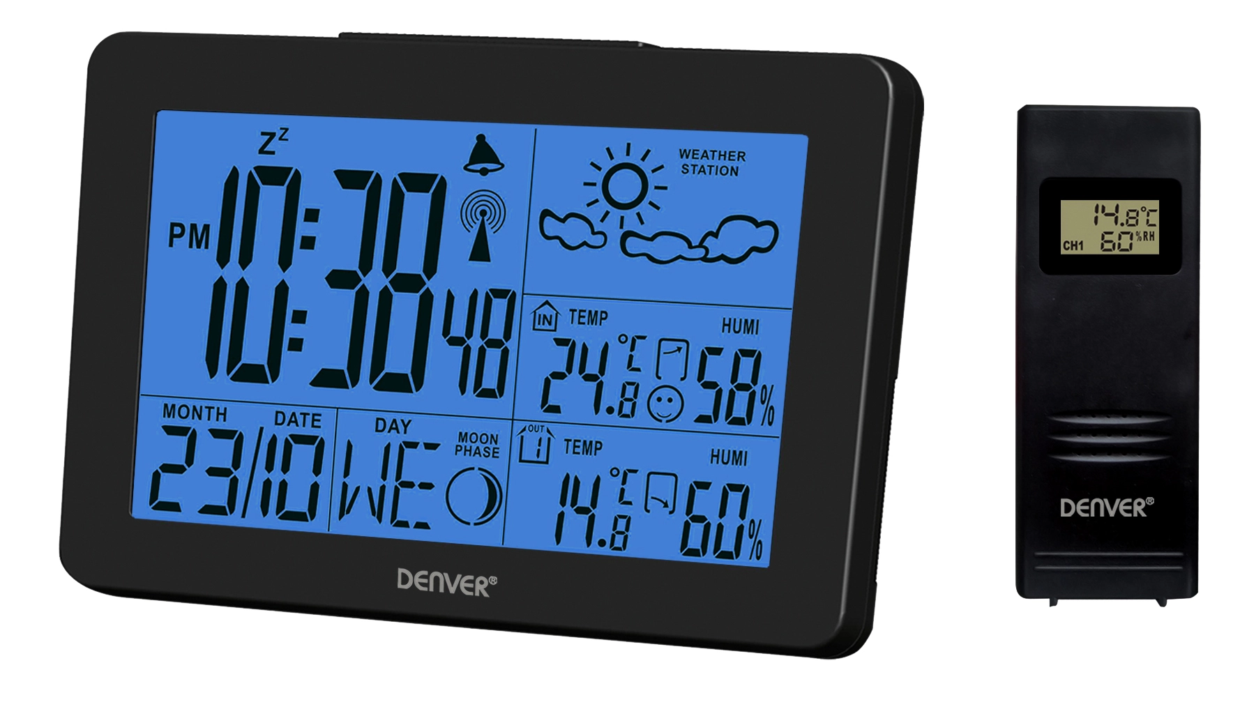 Denver WS-530BLACK digital weather station Black