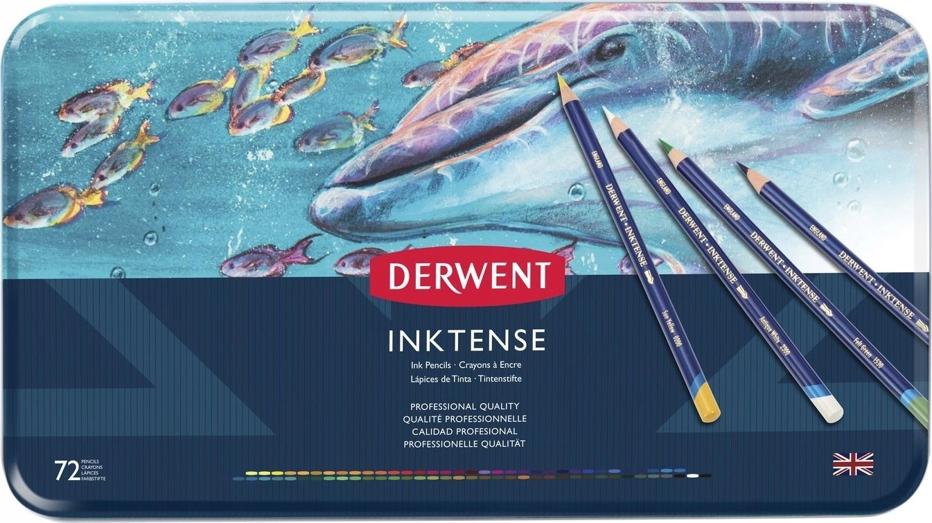 Derwent Inktense 72 colored pencils set