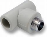 Detal-met PP tee with external thread