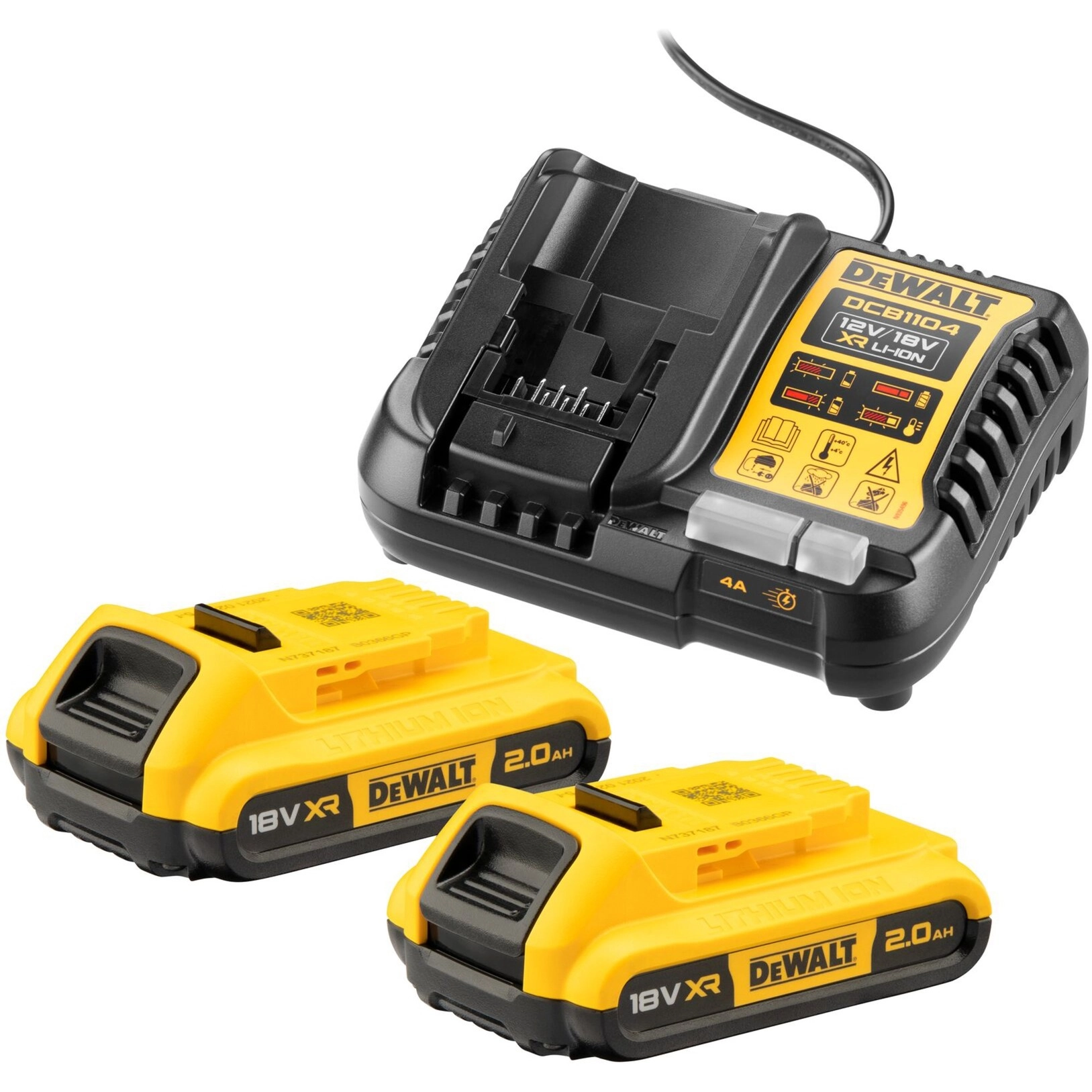 DEWALT starter set battery kit DCB1104D2