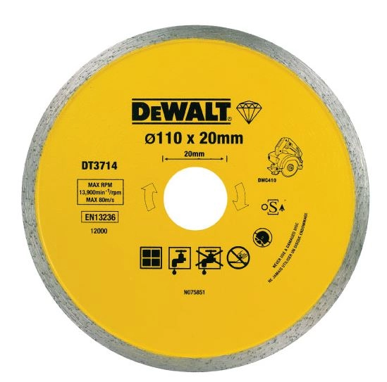 Dewalt Diamond disc 110x20mm continuous for