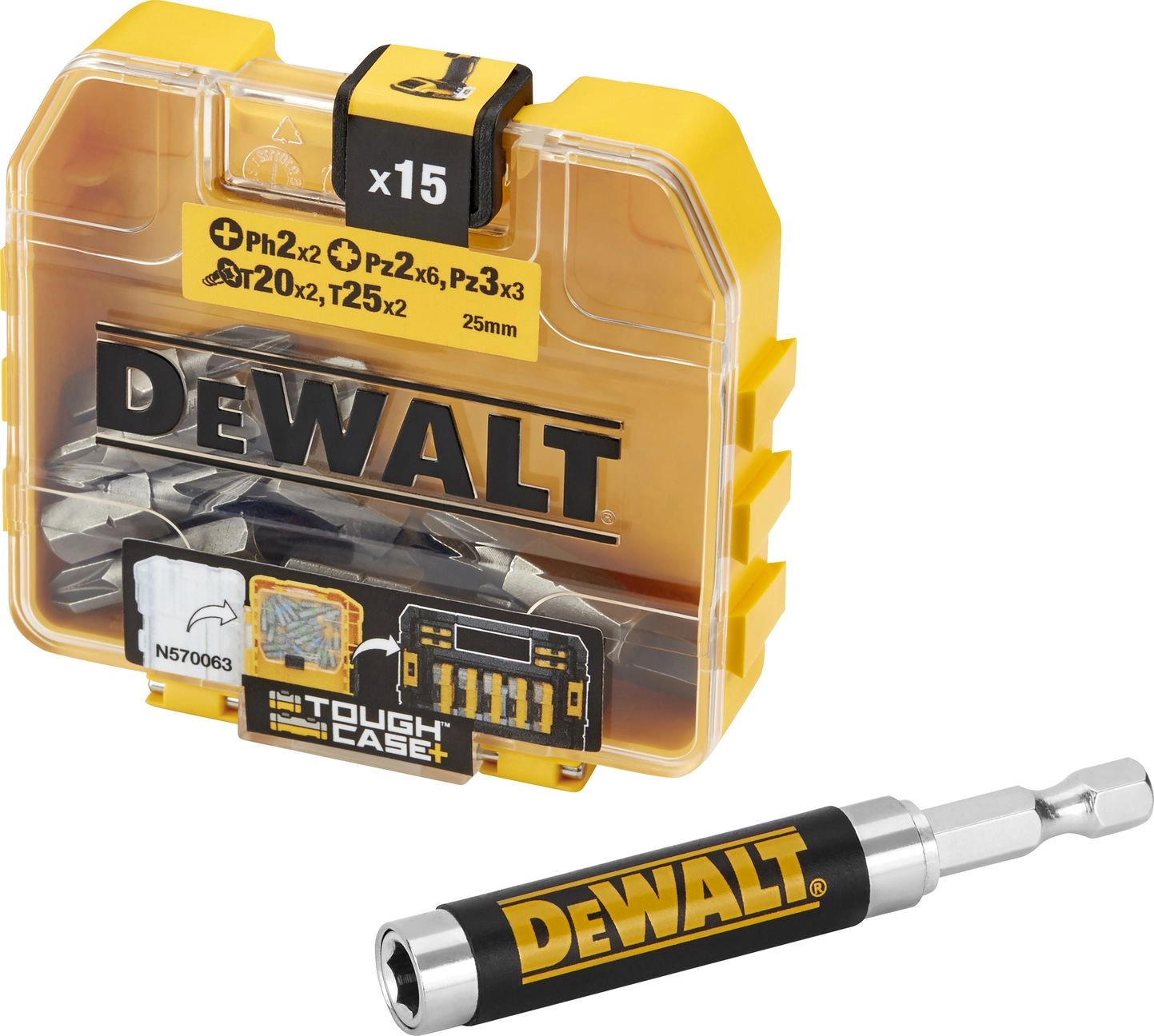 Dewalt Bit set 15 pcs. +