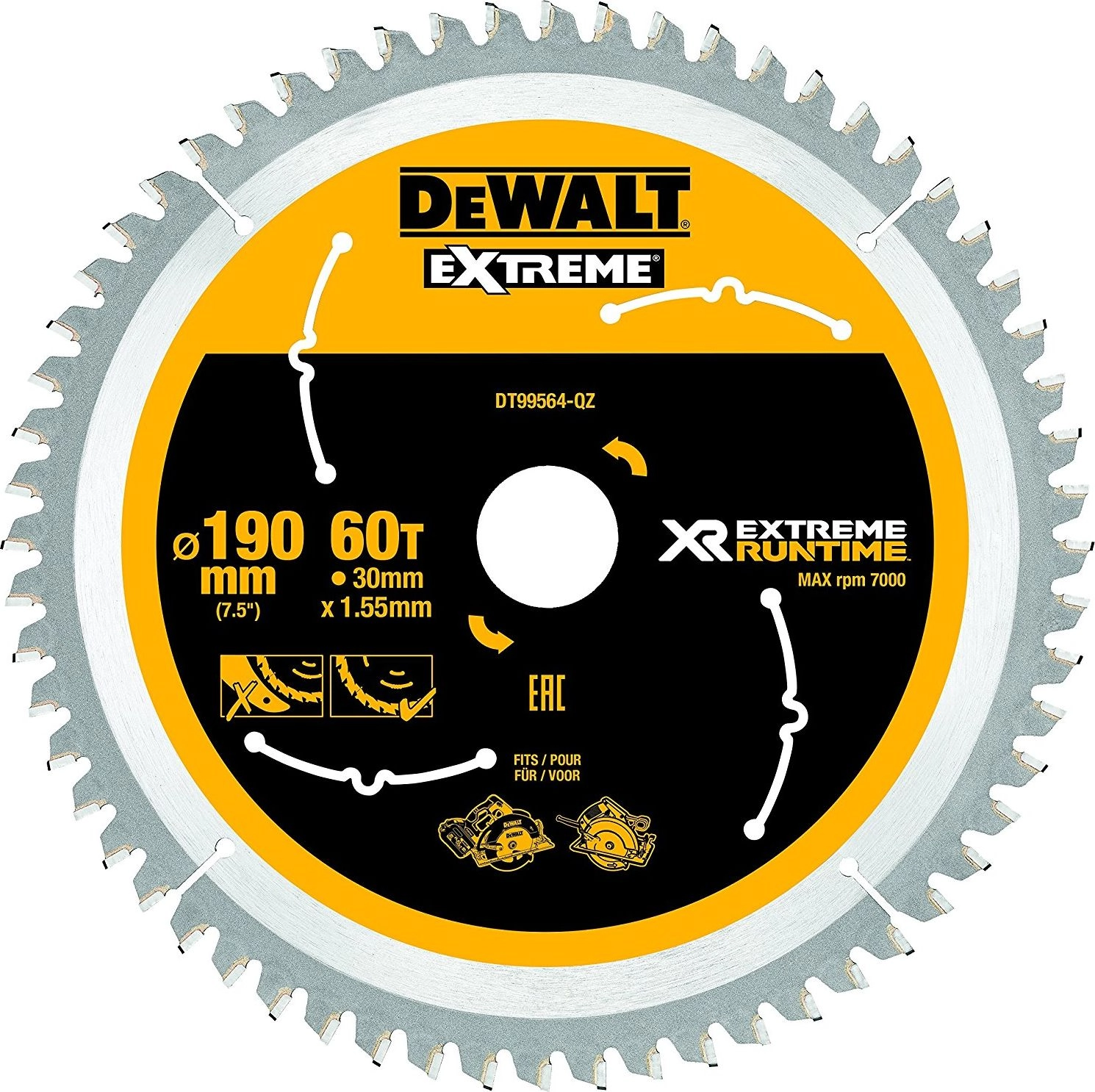Dewalt Circular saw DT99564 190mm /