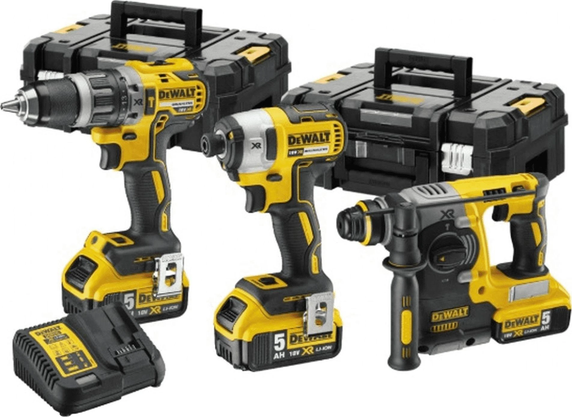 Akumuliatorinių įrankių rinkinys DEWALT DCK368P3T DCD796