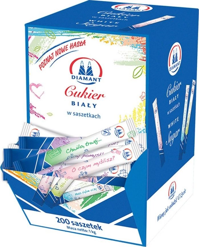 Diamant DIAMAT white sugar  in sachets