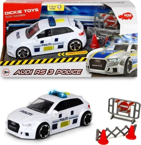 SOS Police car Audi RS3 w/barrier