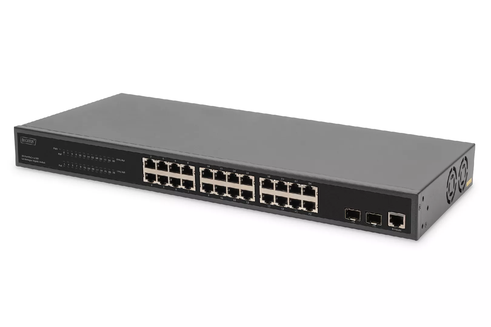 Digitus 24-Port Gigabit PoE Networkswitch 19