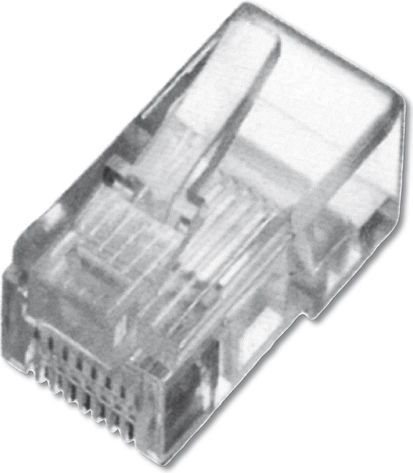 Modular plug  for round cable  8P8C