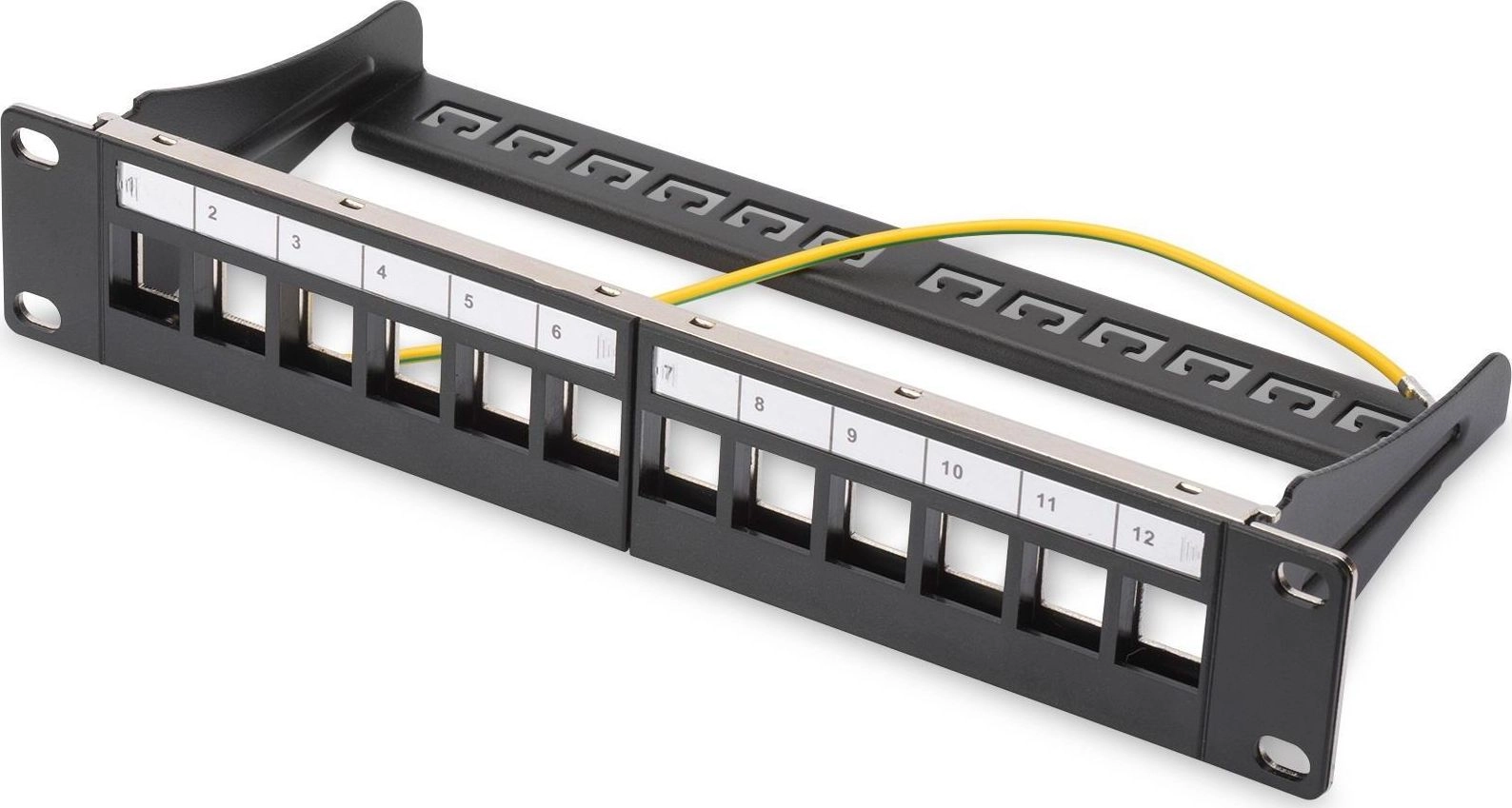 DIGITUS patch panel 1HE 12-port modular