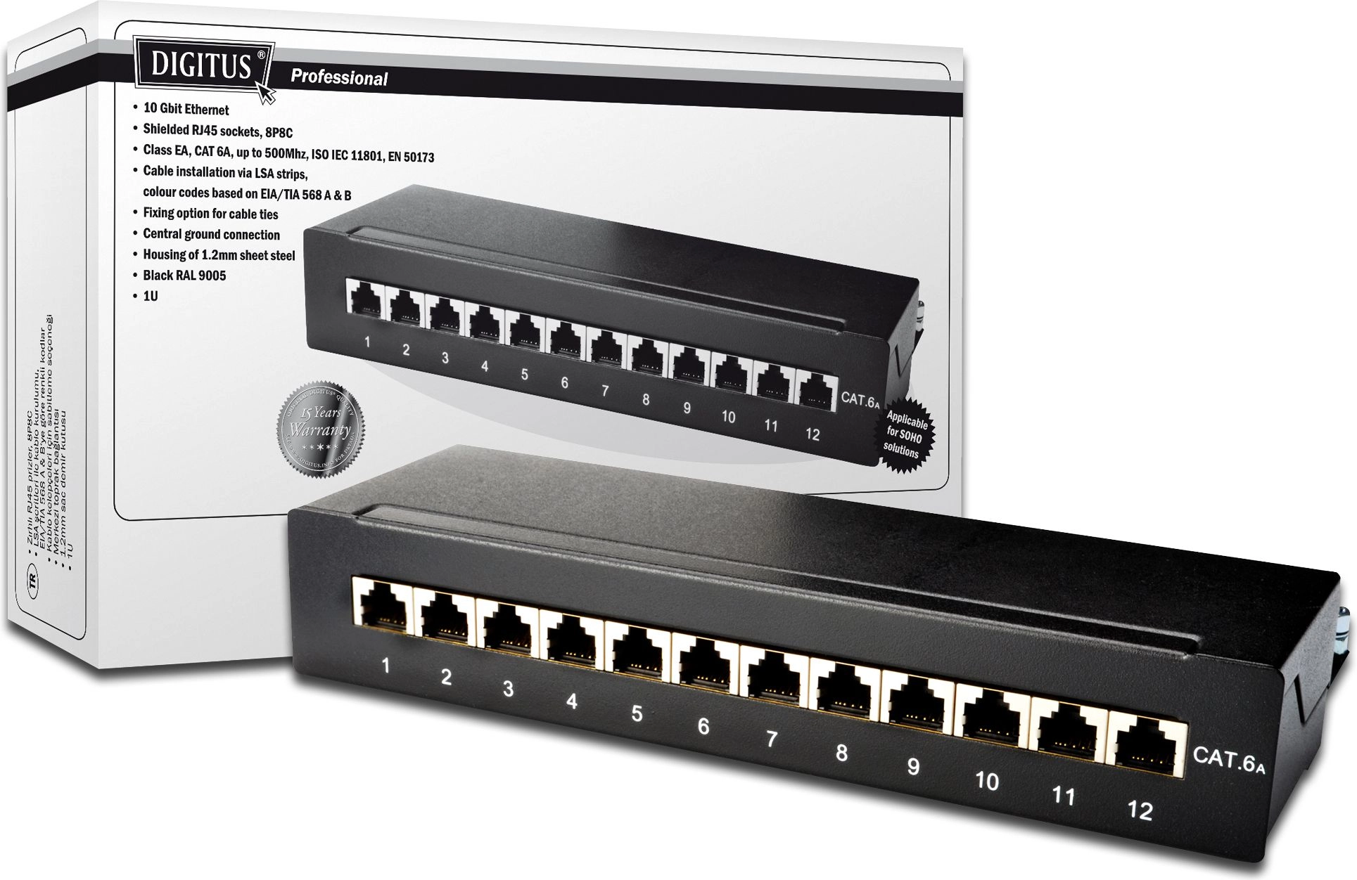 Digitus patch panel DN-91612SD-EA (black desktop
