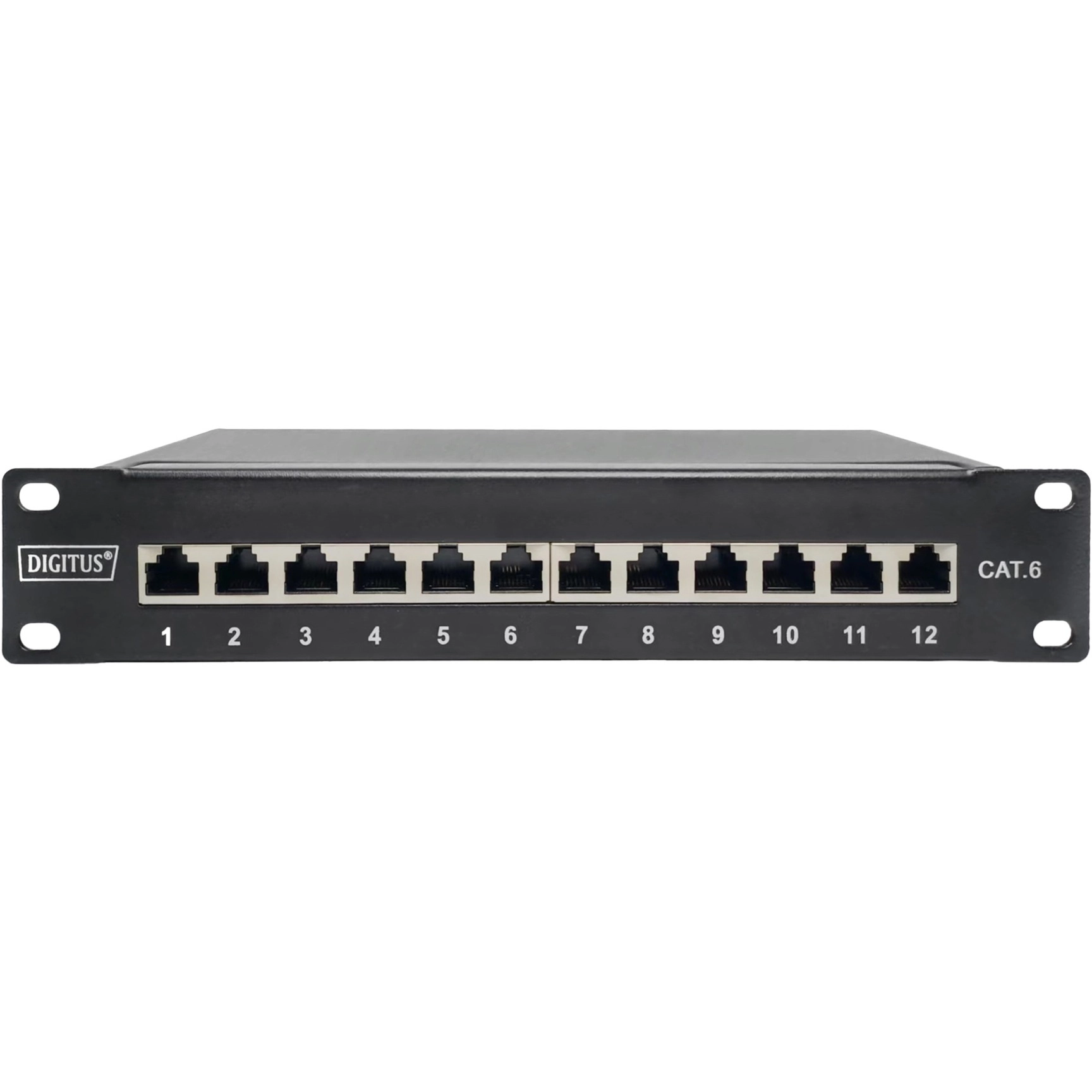 DIGITUS Patchpanel 1HE 12-Port Cat6 ClassE