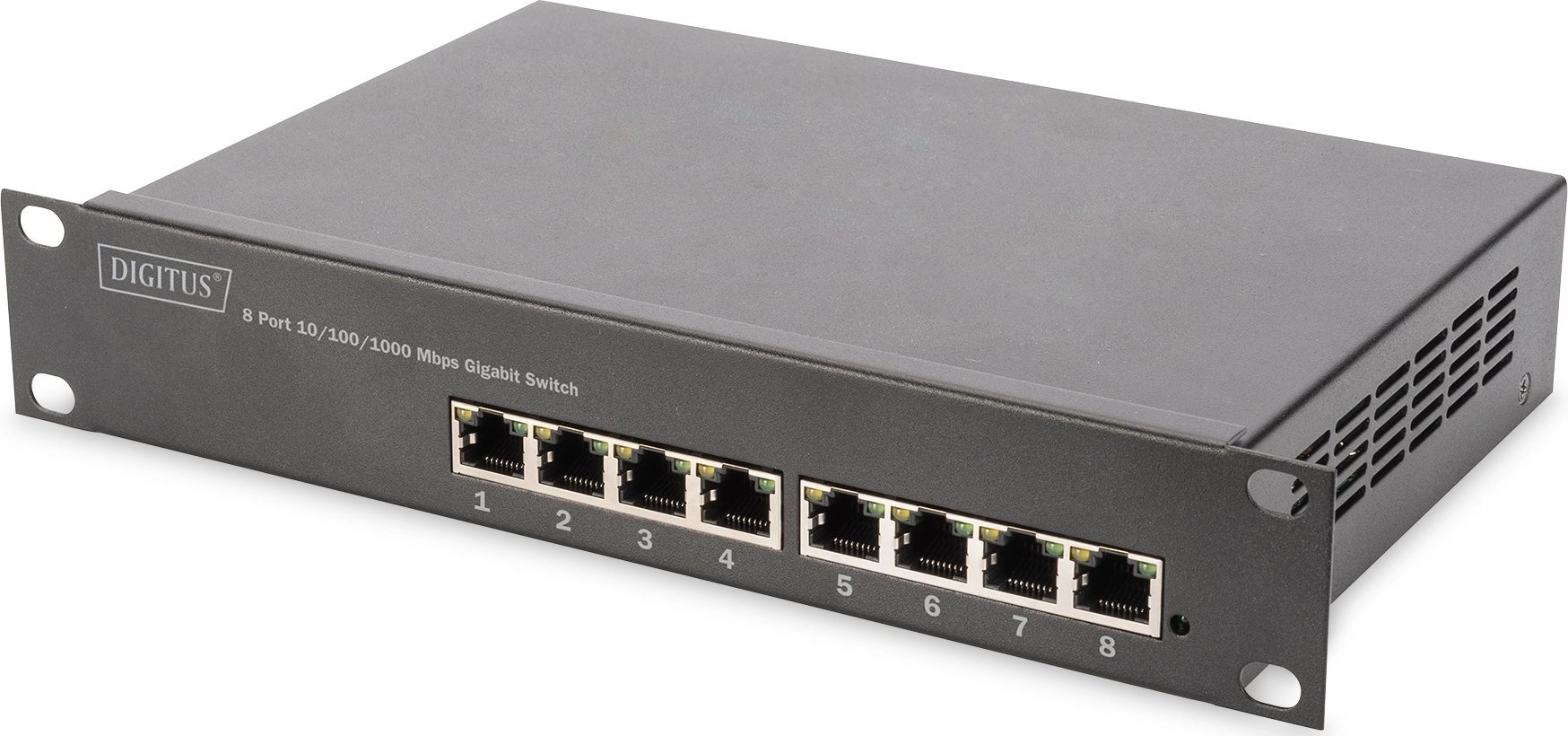 DIGITUS Switch 8-Port Gigabit 10" 80W