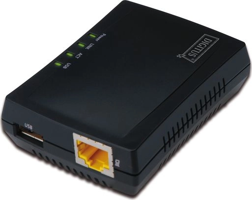 DIGITUS USB-Netzwerkserver 1-Port +Printserver NAS-USB-HUB DN13020