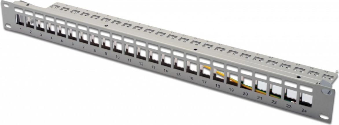DIGITUS Patchpanel 1HE 24-Port Modular Patchpanel