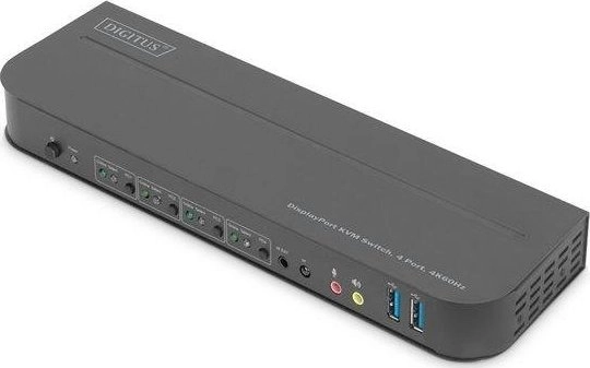 DIGITUS KVM-Switch 4-Port 4K60Hz 4x DP