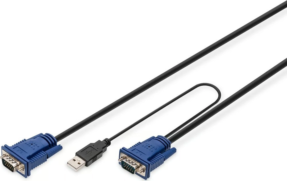 Digitus KVM Cables  1.8m  Black