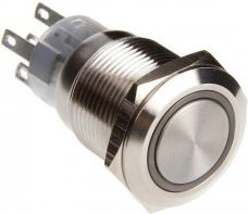 DimasTech Vandalismustaster 19mm - Silverline -