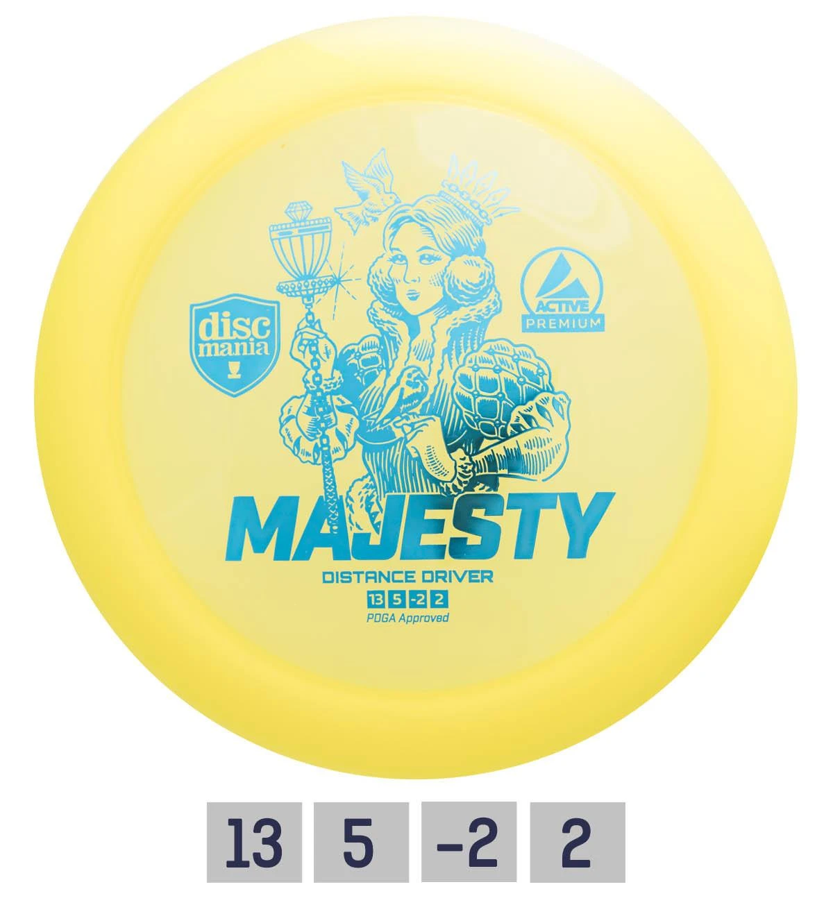 Discmania Diskgolfo diskas Distance Driver MAJESTY