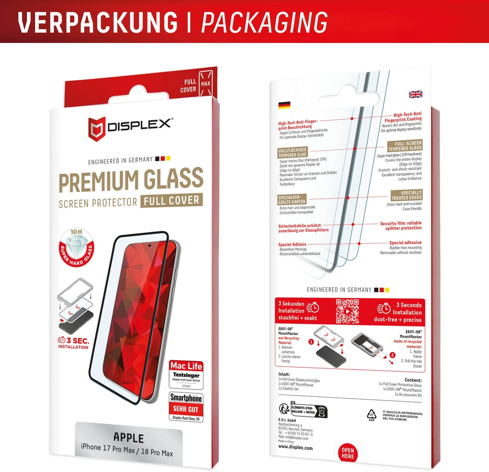 Displex Premium Screen Protector (Full Cover