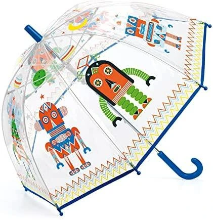 Djeco Children`s Umbrella - Robots (DD04806)
