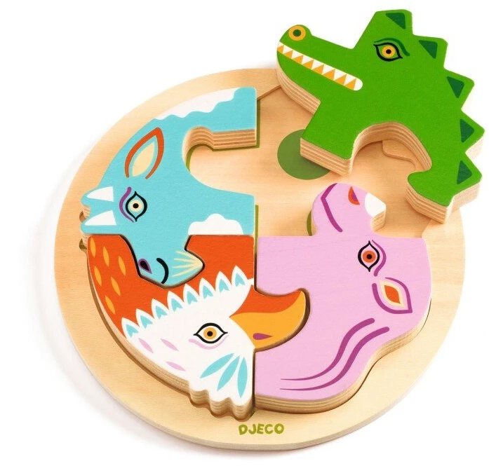 Djeco Round wooden puzzle - Rondo