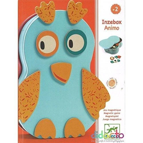 Djeco Wooden magnets and metal box