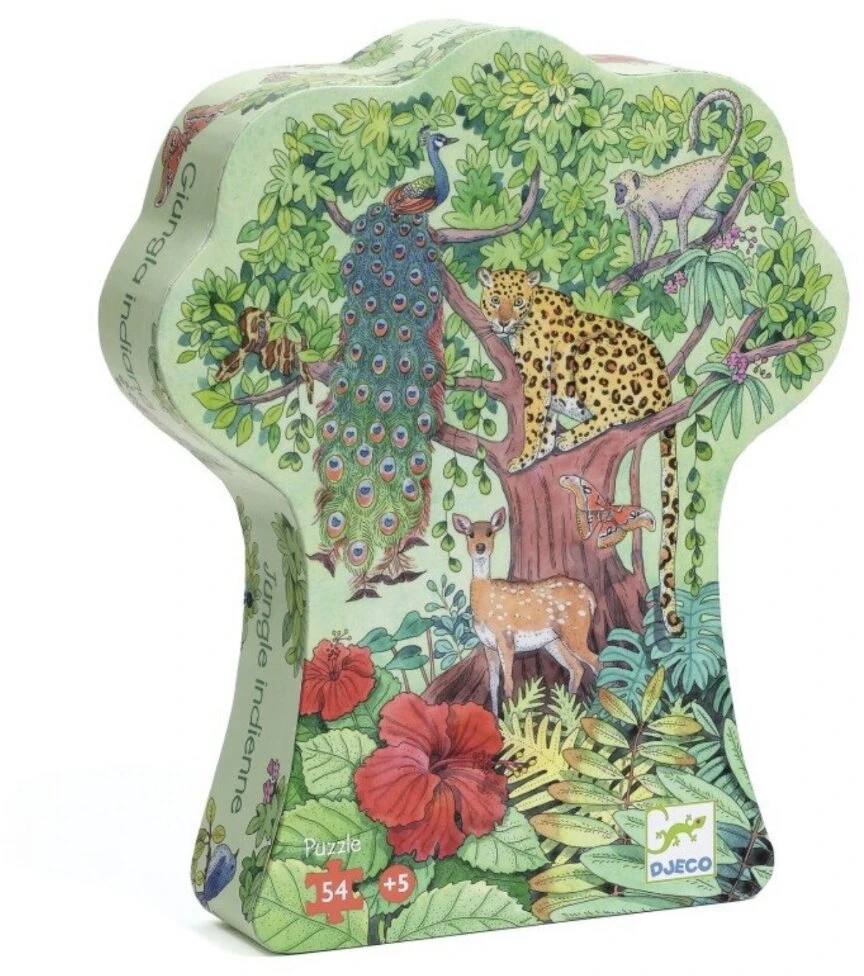 Djeco Silhouette puzzle - Jungle animals