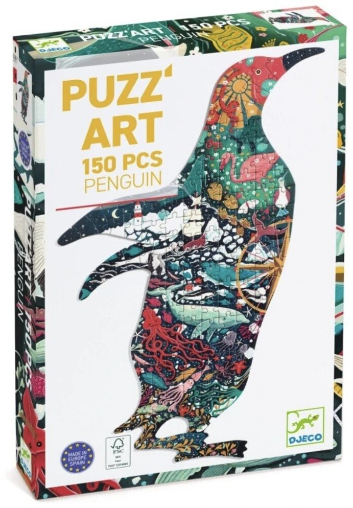 Djeco Shape puzzle - Penguin (150