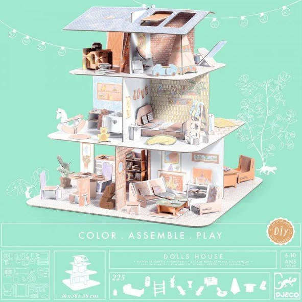 Djeco Color-Collect-Play - Doll`s House (