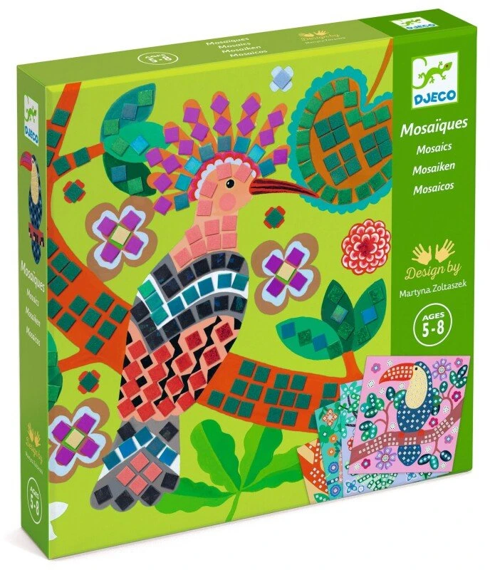 Djeco Creative set-mosaic - Tropical birds