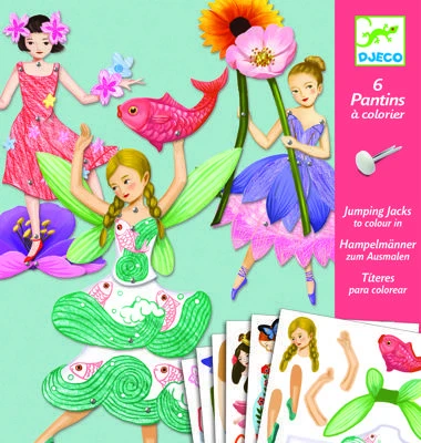 Djeco Kūrybinis rinkinys lėlės-marionetės - Fėjos