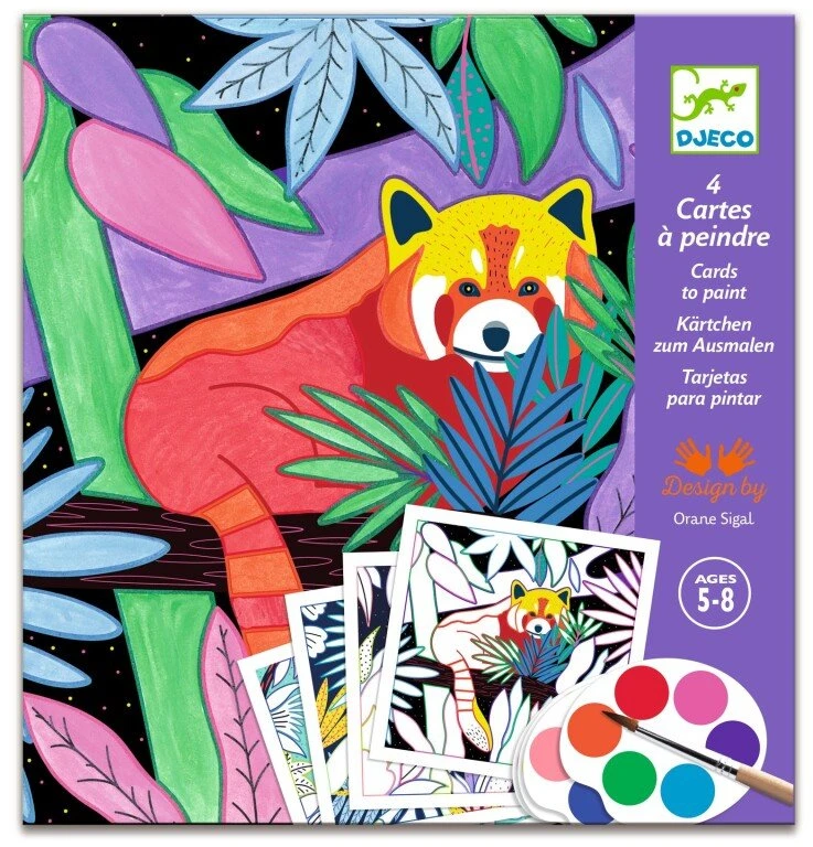Djeco Coloring Cards - Dense Jungle
