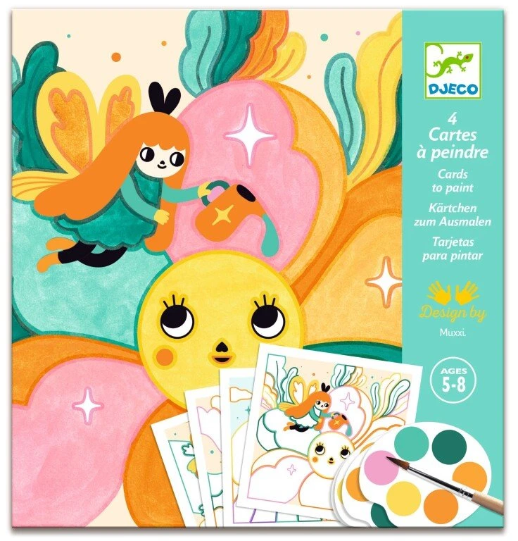 Djeco Coloring Cards - Magic Garden
