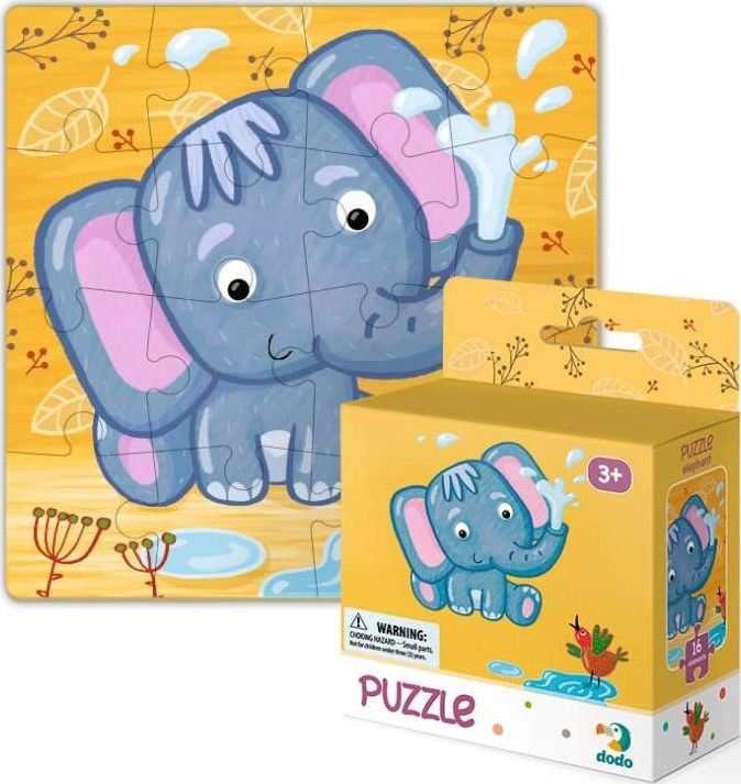 Puzzle 16 słonik dop300162 406110 4820198241025