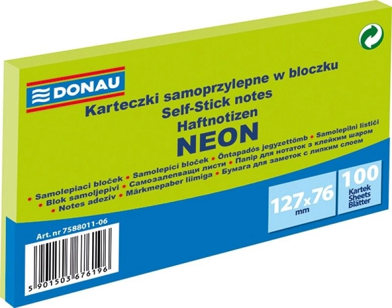 Donau BLOCZEK SAMOPRZYLEPNY DONAU 127X76MM 100K