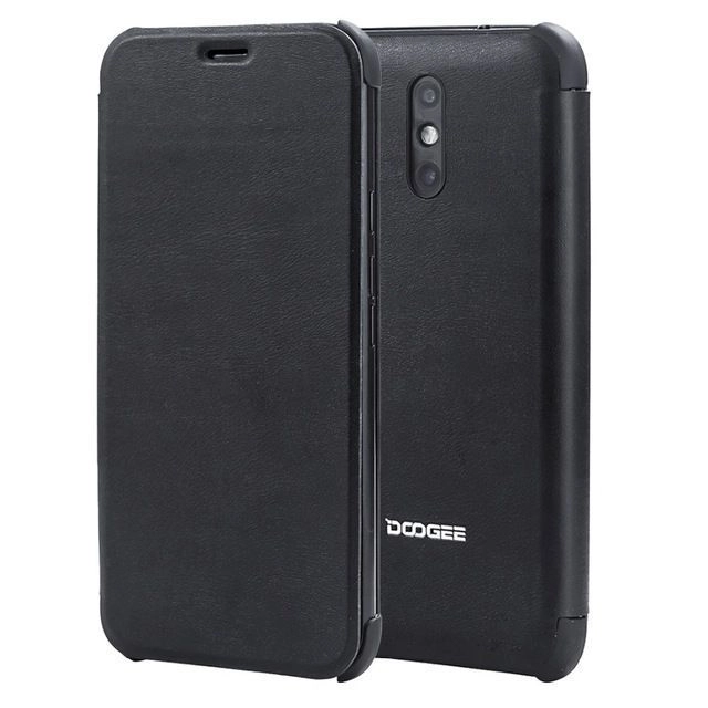 Doogee X10 Flip case + tempered