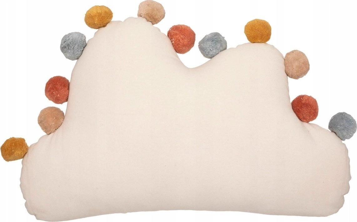 Douceur d`Interieur Decorative pillow with pompoms