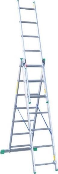 Drabex DRABINA ALUMINIOWA 3-ELEMENTOWA 841CM 12+12+12